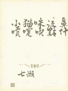 小猫咪流鼻涕打喷嚏吃点什么药