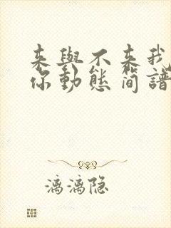 来与不来我都等你动态简谱伴奏