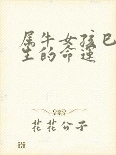 属牛女孩巳时出生的命运