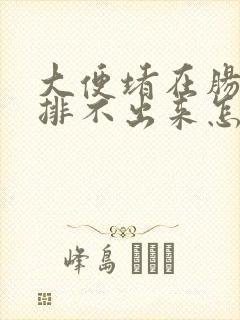 大便堵在肠子里排不出来怎么办