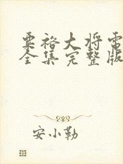 粟裕大将电视剧全集完整版