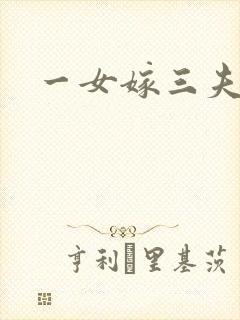 一女嫁三夫封面