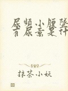 尿频小腹坠胀总有尿意是什么病?