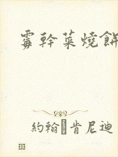 霉干菜烧饼封面