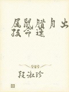 属鼠腊月出生男孩命运