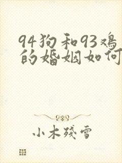 94狗和93鸡的婚姻如何