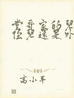 堂哥家的儿子叫侄儿还是外甥