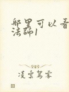 哪里可以看无心法师1