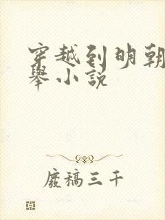 穿越到明朝考科举小说