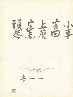 头皮上有小血疙瘩怎么回事