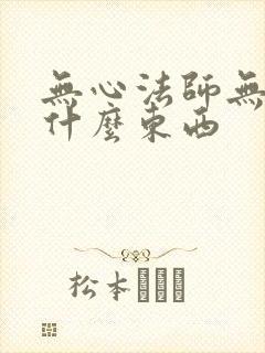 无心法师无心是什么东西