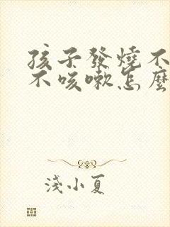 孩子发烧不感冒不咳嗽怎么回事