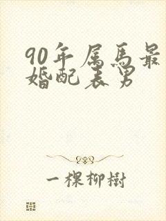 90年属马最佳婚配表男封面