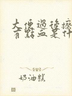 大便过后擦屁股有点血是什么原因