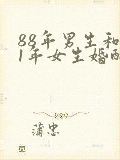 88年男生和91年女生婚配好吗