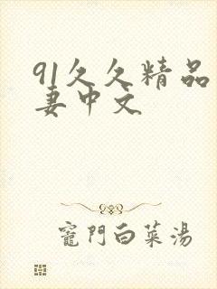 91久久精品人妻中文封面