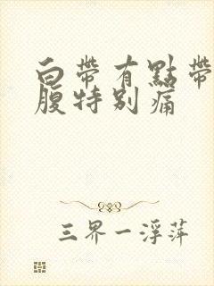 白带有点带血小腹特别痛