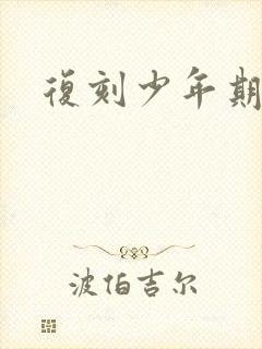 复刻少年期封面