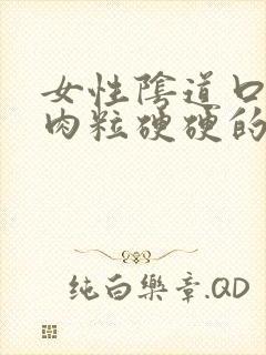 女性阴道口上有肉粒硬硬的