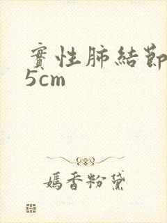 实性肺结节2.5cm