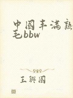 中国丰满熟妇多毛bbw