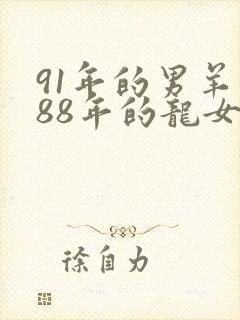 91年的男羊和88年的龙女婚配如何