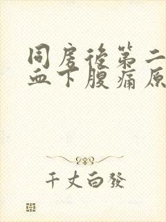 同房后第二天出血下腹痛原因