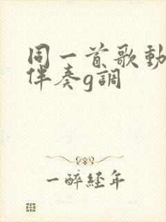 同一首歌动态谱伴奏g调