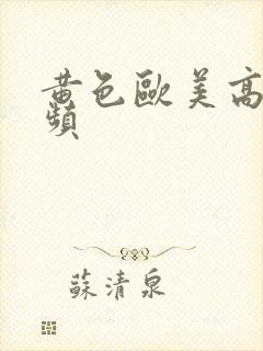 黄色欧美高清视频封面