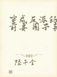 穿成反派的炮灰前妻 团子来袭封面