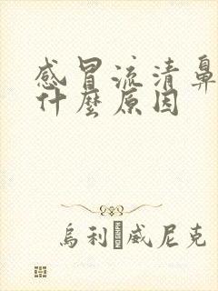 感冒流清鼻涕是什么原因封面