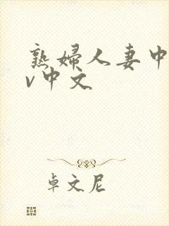 熟妇人妻中文av中文