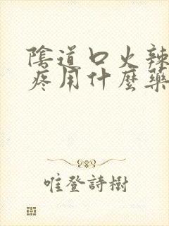 阴道口火辣辣的疼用什么药