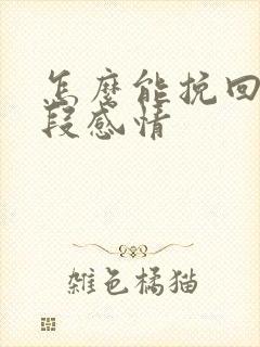 怎么能挽回上一段感情