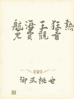 航海王狂热行动免费观看封面