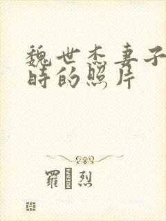 魏世杰妻子年轻时的照片