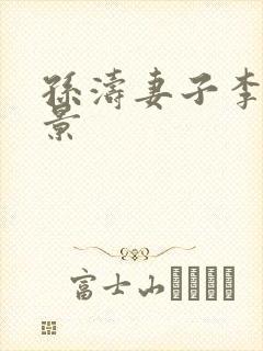 孙涛妻子李莉背景封面