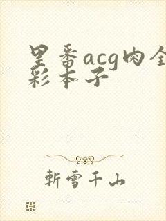 里番acg肉全彩本子