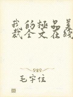 我的极品美女总裁全文在线阅读