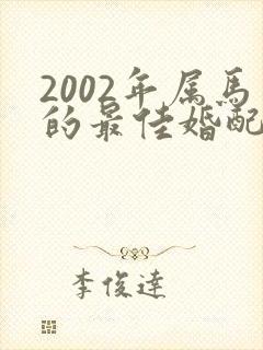 2002年属马的最佳婚配表