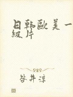 日韩欧美一级一级片封面