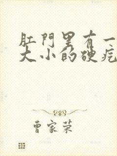 肛门里有一米粒大小的硬疙瘩