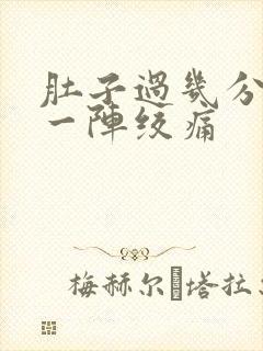 肚子过几分钟就一阵绞痛