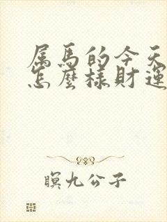 属马的今天运气怎么样财运怎么样