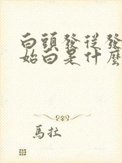 白头发从发梢开始白是什么原因封面