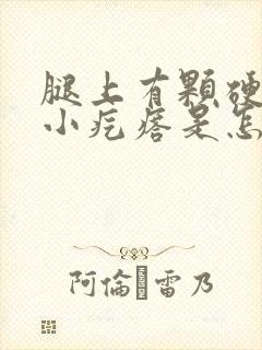 腿上有颗硬硬的小疙瘩是怎么回事