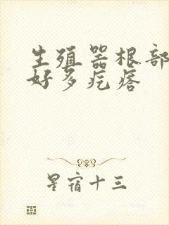 生殖器根部长了好多疙瘩