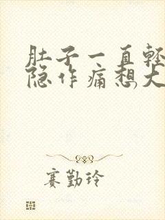 肚子一直轻微隐隐作痛想大便封面