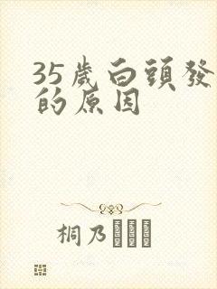 35岁白头发多的原因