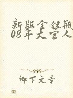 新版金银瓶2008年大官人